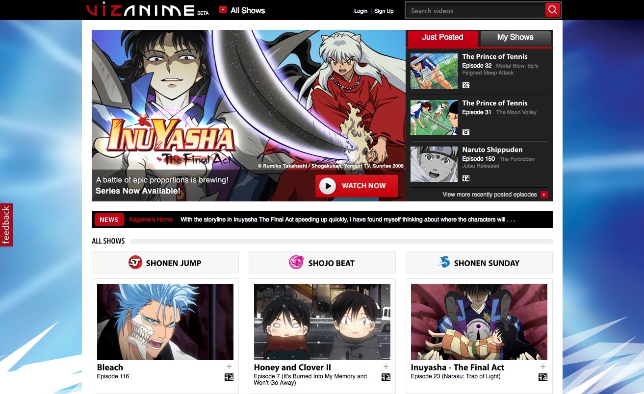 Viz Unleashes Anime Site